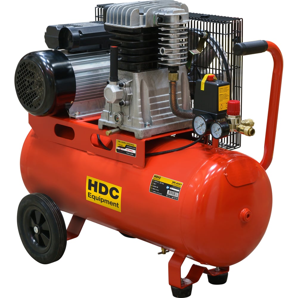 Изображение товара Компрессор компрессор HDC HD-A051 396 л/мин 10 бар профессиональный поршневой