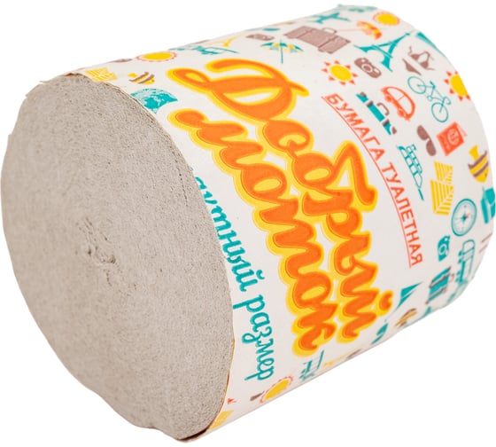 Изображение товара Бумага туалетная бытовая ДОБРЫЙ МОТОК 25 м без втулки 126554 M-20