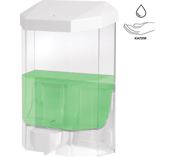 Изображение товара Диспенсер для жидкого мыла ЛАЙМА PROFESSIONAL ORIGINAL, наливной, 1 л, прозрачный, пластик 605773