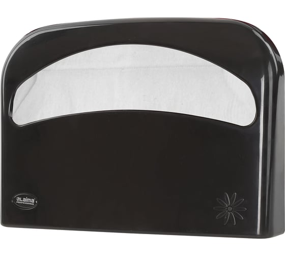 Изображение товара Диспенсер для покрытий на унитаз ЛАЙМА PROFESSIONAL ORIGINAL, 1/2 сложения, черный 605786