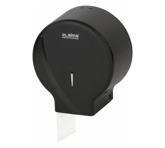 Изображение товара Диспенсер для туалетной бумаги ЛАЙМА PROFESSIONAL ORIGINAL, малый, черный, ABS-пластик 605767