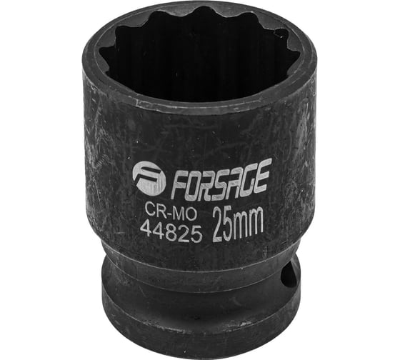 Изображение товара Головка ударная 25 мм, 12 - гранная, 1/2" Forsage F-44825(56127)
