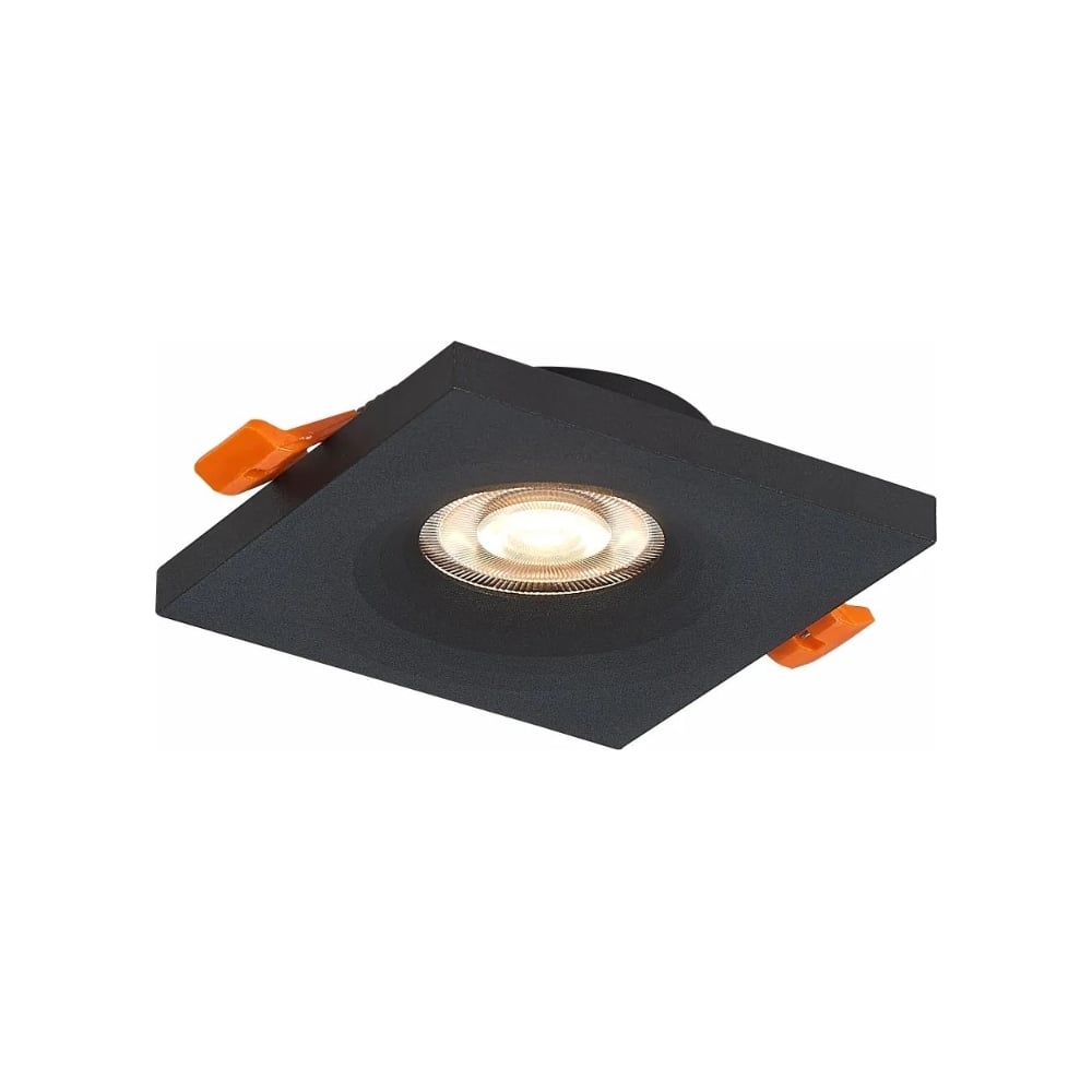 Изображение товара Встраиваемый светильник ALMA LIGHT черный, матовый gu10 1x50w l94xw94xh27, без лампы, ALD00127BK-SQ-GU10.1x50W