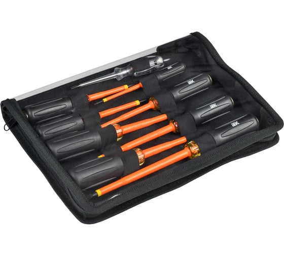 Изображение товара Набор отверток IEK Arma2l 5 диэлектрических т3 9шт A2L5-NS30-T3-09