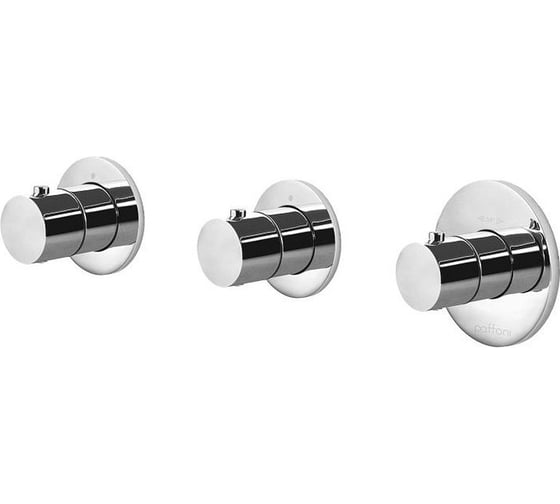 Изображение товара Внешний комплект для скрытого термостатического смесителя для душа/ванны (2 функции) Paffoni хром MDE018CR 00285594