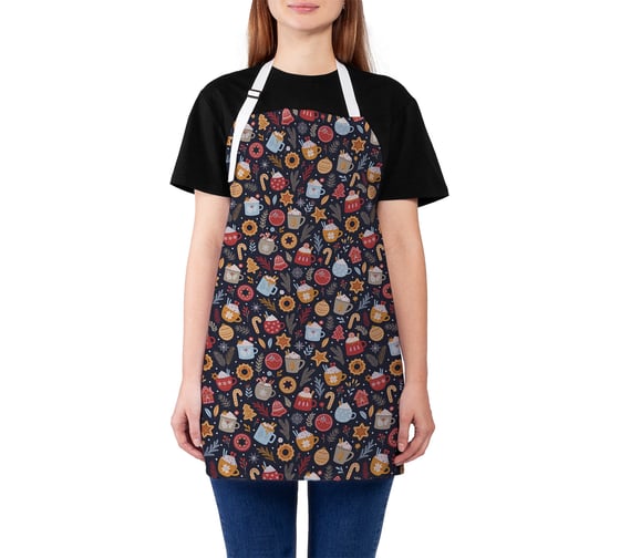 Изображение товара Кухонный фартук JOYARTY Угощения в рождество, универсальный размер для женщин и мужчин ap_427911