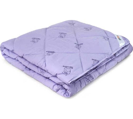Изображение товара Стеганое одеяло Мягкий сон 205x140, тм "одеялson" серия "сова", фиолетовый ОСВС-6161т