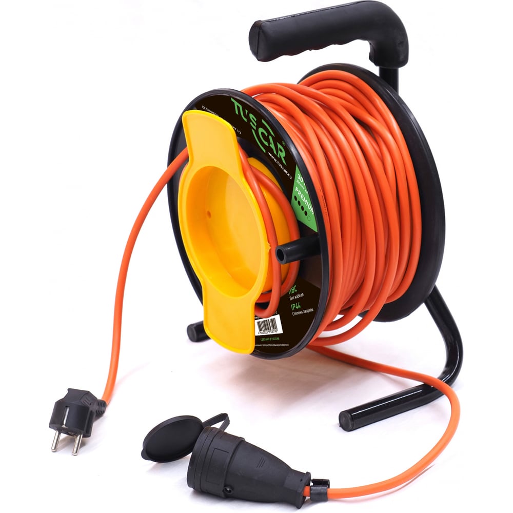 Изображение товара Электрический силовой удлинитель TUSCAR 30м на пластиковой катушке