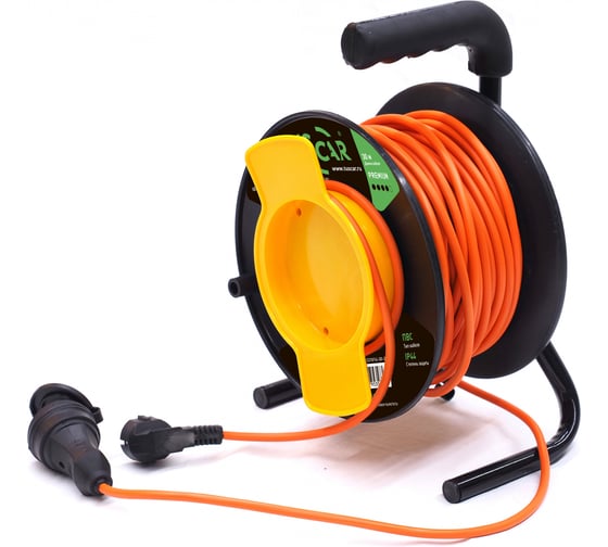 Изображение товара Электрический силовой удлинитель TUSCAR 30м, 1 розетка, на пласт. катушке, с/з пвс 3x1,5, 3,5квт 401531014-30-2