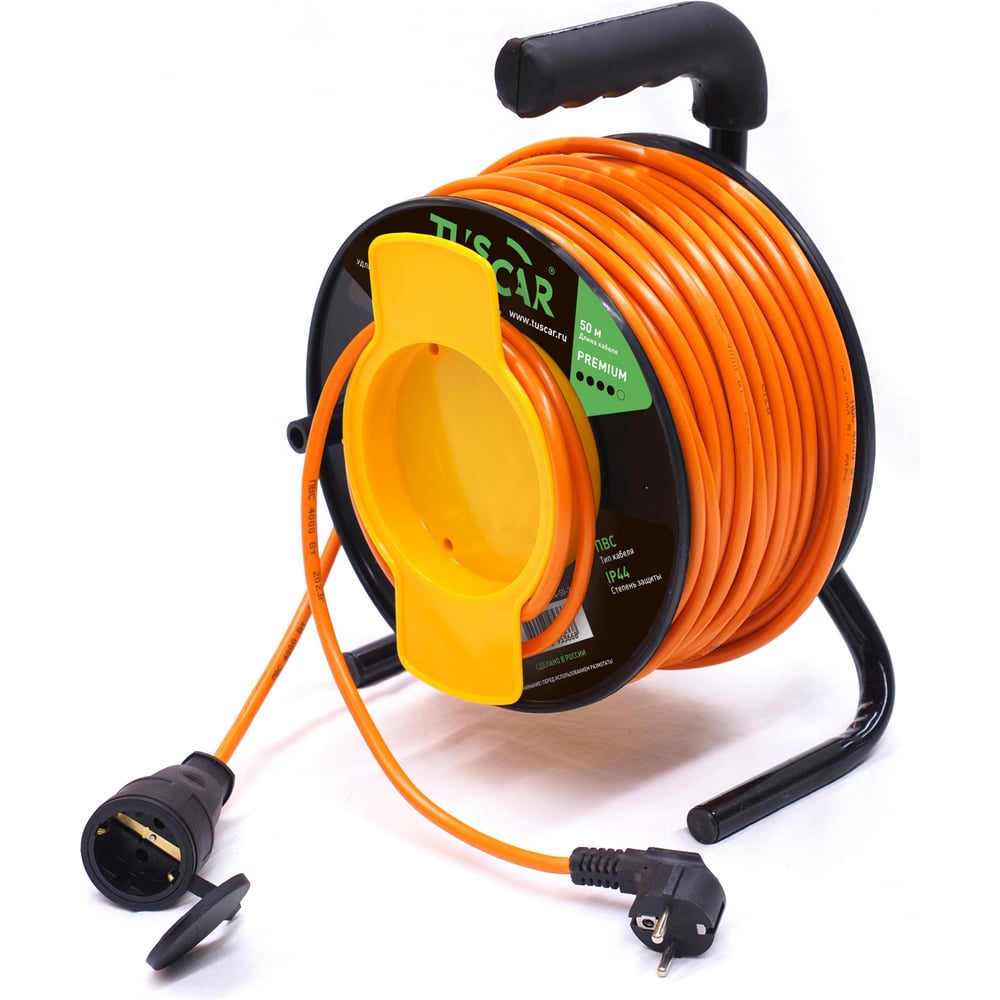 Изображение товара Электрический силовой удлинитель TUSCAR 50м 1 розетка IP44 пластик