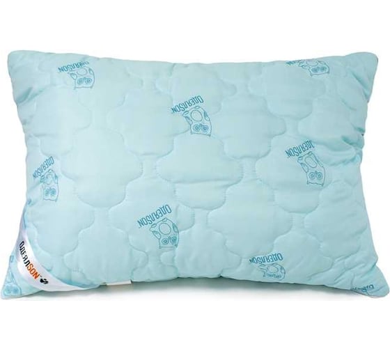 Изображение товара Стеганая подушка Мягкий сон 70x50, "одеялson" серия "сова", голубой ПСС-6155у