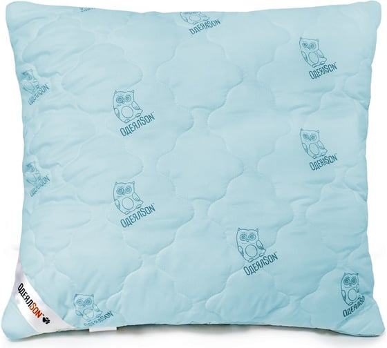 Изображение товара Стеганая подушка Мягкий сон 70x70, "одеялson" серия "сова", голубой ПСС-6156у