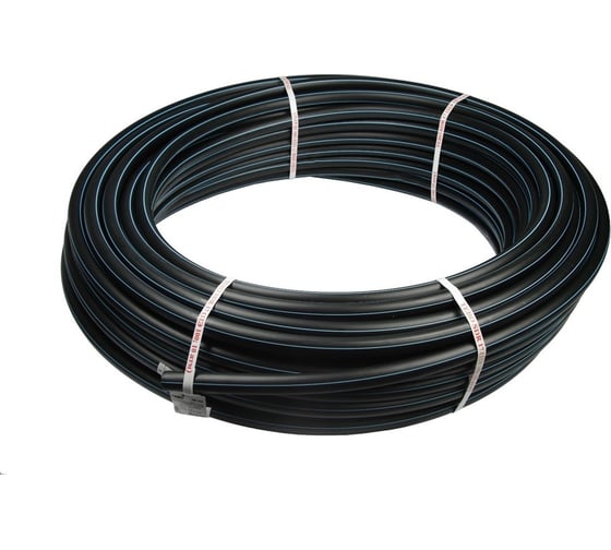 Изображение товара Труба ПЭ ГОСТ для питьевого водоснабжения(синяя полоса) РемоКолор SDR 13,6 PN12,5, 25x2мм, бухта 100м., (шт.) 67-1-025