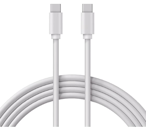 Изображение товара Кабель REXANT type-c - type-c pd 100w/1m/pvc/white/ 18-1832