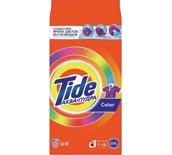 Изображение товара Стиральный порошок автомат TIDE 12кг Color 8001841053356 0001230215 606542