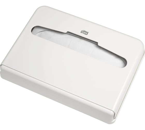 Изображение товара Диспенсер для покрытий на унитаз TORK  V1 арт. 344080, белый 2701