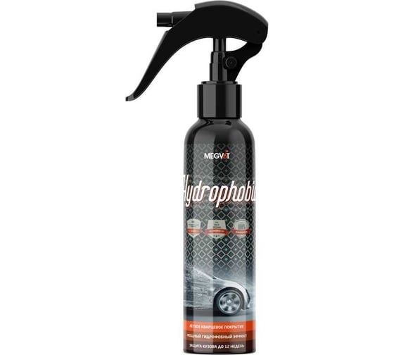 Изображение товара Лёгкое защитное кварцевое покрытие Megvit 250 мл Hydrophobic 250