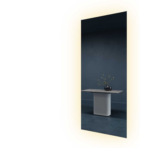 Изображение товара Прямоугольное зеркало GENGLASS большое 199x79 см, с нейтральной подсветкой HALFEO Slim NF LED XL, с проводом GGL-05-XL-Slim-4000-1