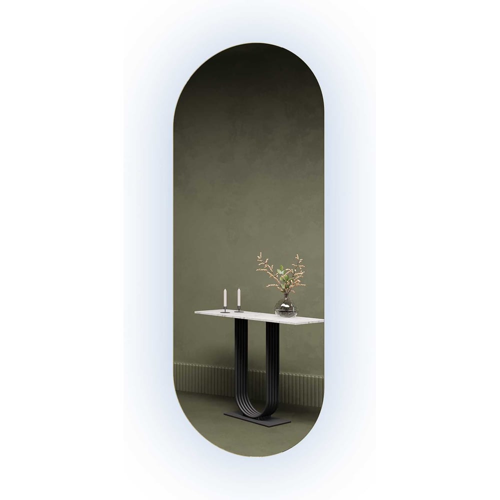 Изображение товара Безрамное овальное зеркало GENGLASS NOLVIS NF LED M с подсветкой для ванной и интерьера