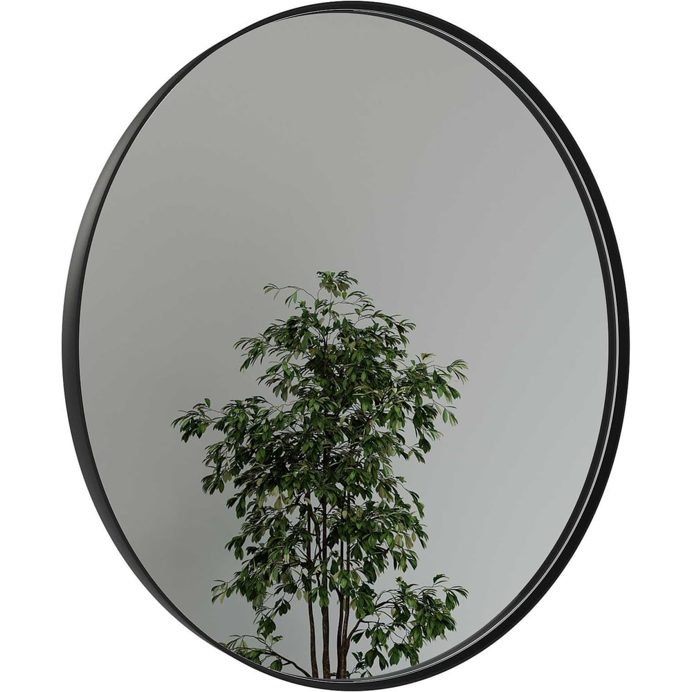 Изображение товара Зеркало в раме GENGLASS RAUNTEL Black M - стильное круглое зеркало