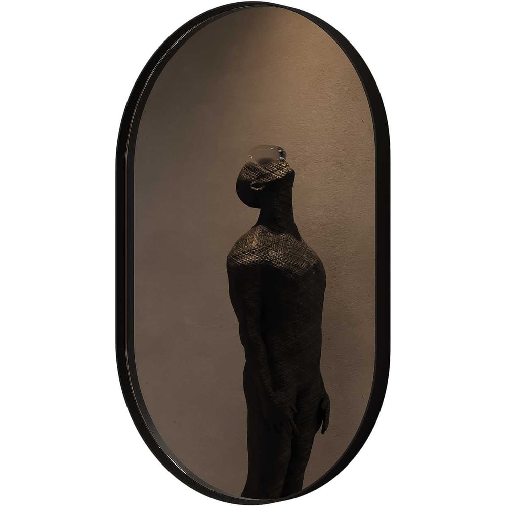 Изображение товара Зеркало GENGLASS NOLVIS Black S GGM-16-2-1 овал 810x510 мм