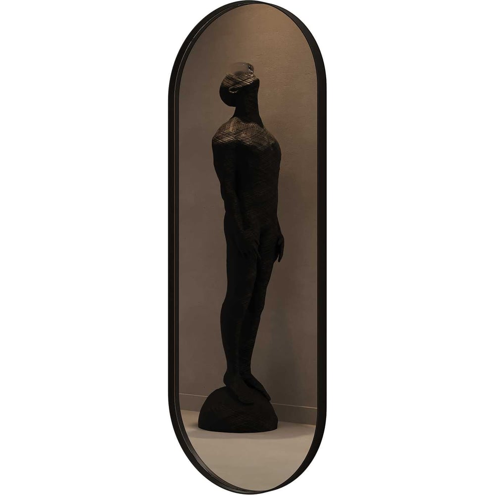 Изображение товара Зеркало в раме GENGLASS NOLVIS Black M овальное настенное для интерьера