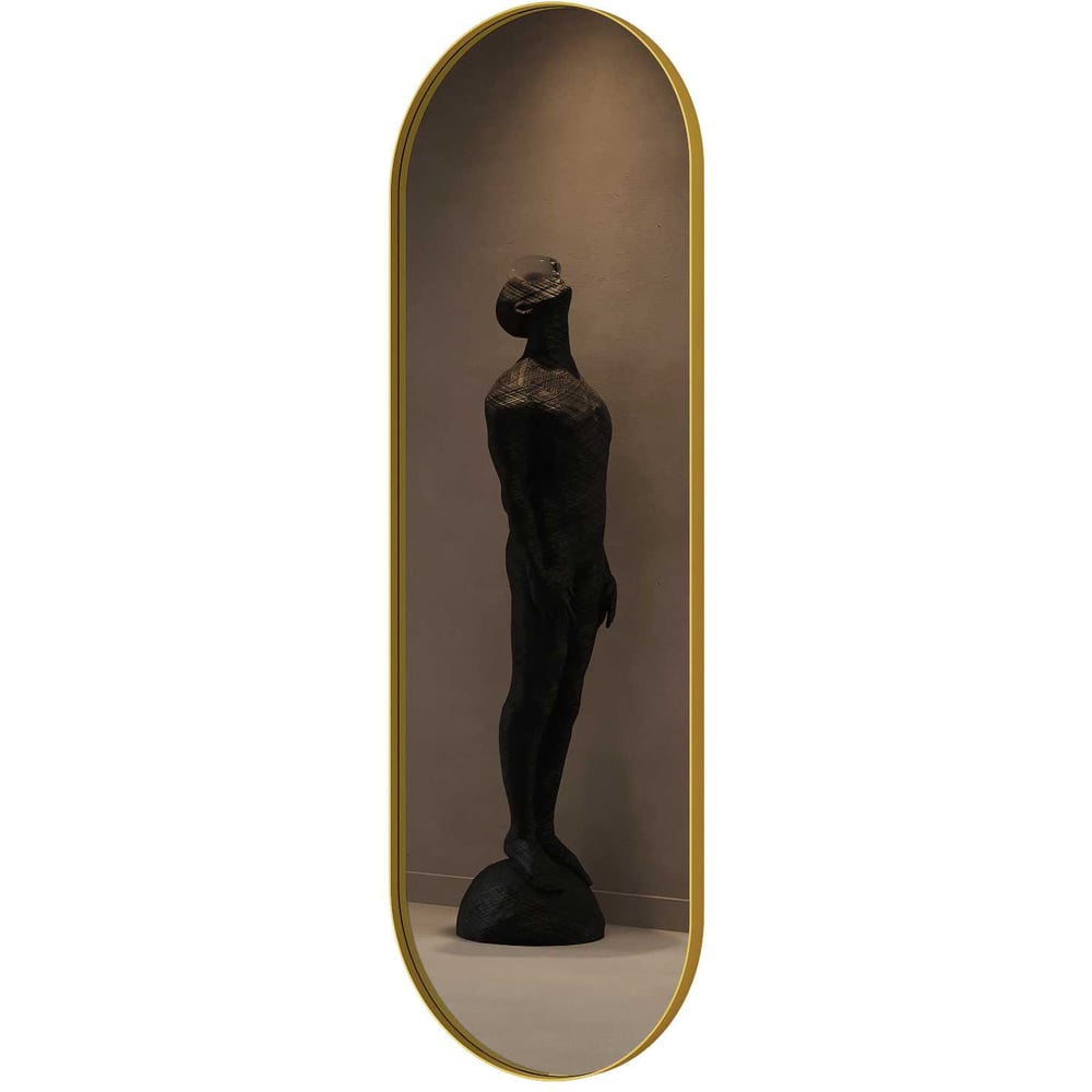 Изображение товара Зеркало в раме GENGLASS NOLVIS Gold L GGM-16-1-3 - стильное овальное зеркало