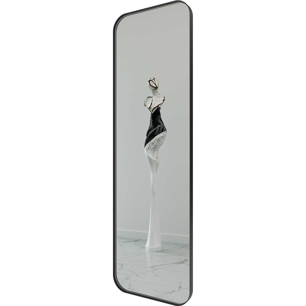 Изображение товара Зеркало в раме GENGLASS KUVINO Black L GGM-18-2-2 настенное металлическое черное