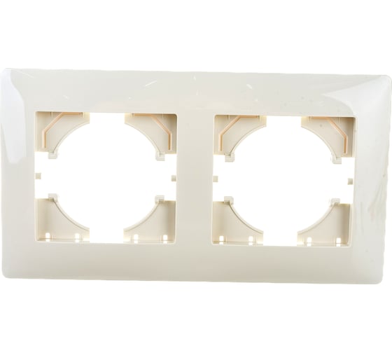 Изображение товара Рамка GUSI ELECTRIC Bravo 2-местная, цвет бежевый С1020-003