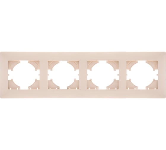 Изображение товара Рамка GUSI ELECTRIC Bravo 4-местная, цвет бежевый С1040-003