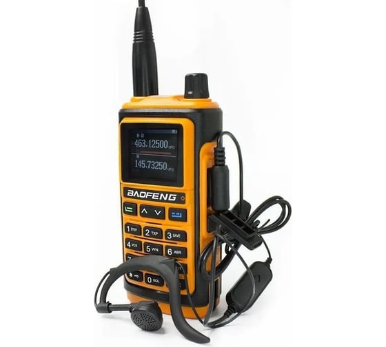 Изображение товара Рация Baofeng BF-17L оранжевый, 136-174/400-520 МГц, 1000 каналов, 5 Вт/1800 мАч, Type-С/ЗУ 00030032