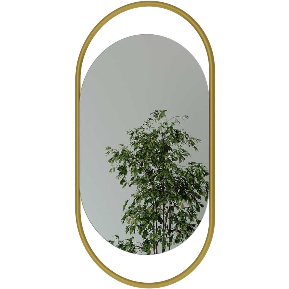 Изображение товара Зеркало в раме GENGLASS EVELIX Gold S GGM-02-1-1 настенное овальное зеркало