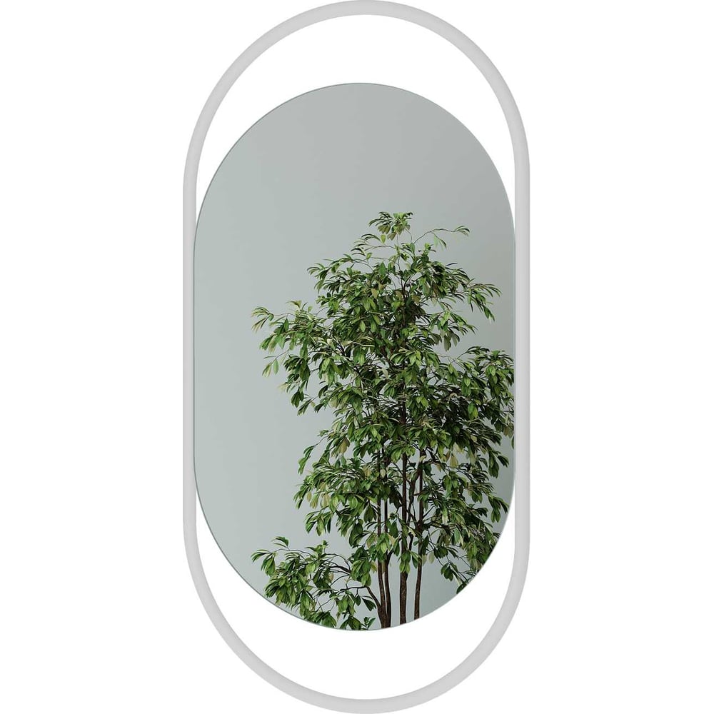 Изображение товара Зеркало в раме GENGLASS EVELIX White S GGM-02-3-1 настенное овальное