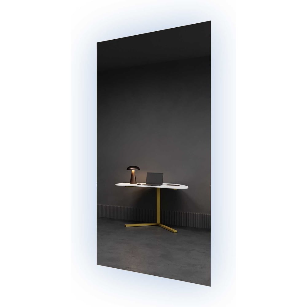 Изображение товара Безрамное прямоугольное зеркало GENGLASS большое HALFEO NF LED XL с подсветкой