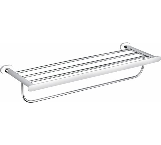 Изображение товара Полотенцедержатель RavSlezak настенный с полочкой, цвет хром YUA0704