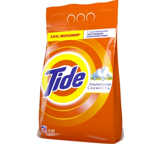 Изображение товара Стиральный порошок Tide Автомат Альпийская свежесть 6 кг 700271