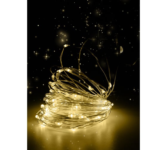Изображение товара Гирлянда ФАZА DC-G03-50Y, 50 желт microLED, 5.1 м, 8 реж, 3xAA (не в компл.) 5047853