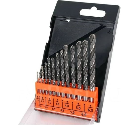 Изображение товара Набор сверл по металлу 1.5-6.5 мм, 13 шт., пластиковый футляр 512013 Beril 12642
