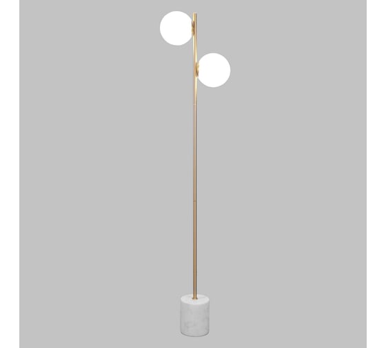 Изображение товара Напольный светильник Eurosvet со стеклянным плафоном 01158/2 латунь a064390