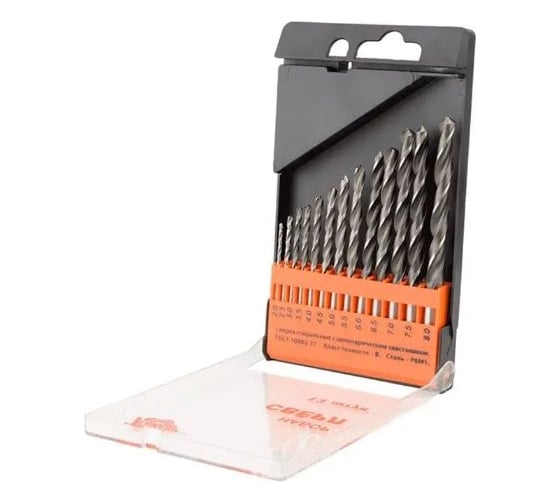 Изображение товара Набор сверл по металлу 2.0-8.0 мм (13 шт., пластиковый футляр) 512014 Beril 13735