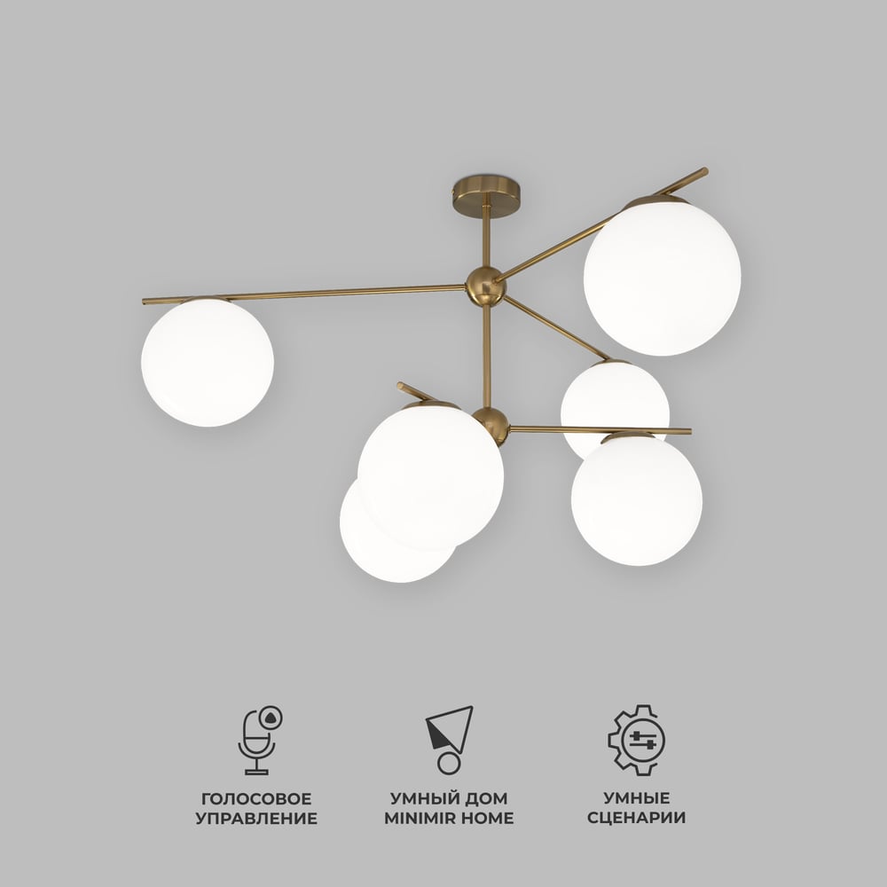 Изображение товара Потолочный светильник Eurosvet 60147/6 в стиле арт-деко