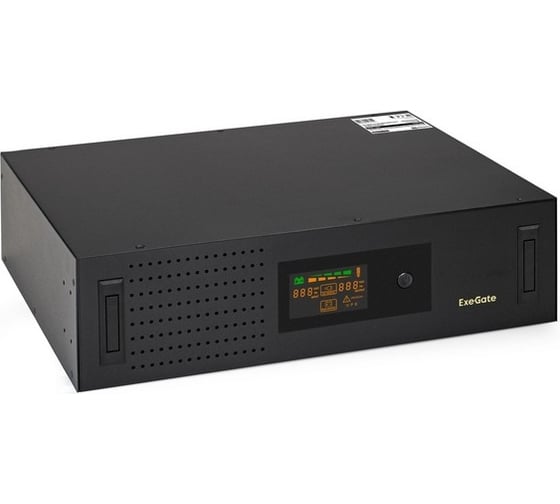 Изображение товара ИБП ExeGate ServerRM UNL-3000.LCD.AVR.2SH.3C13.USB.3U 3000VA 1800W, Color LCD, AVR, 2*Schuko+3*C13, USB, 3U, установка в стойку, Black 293852