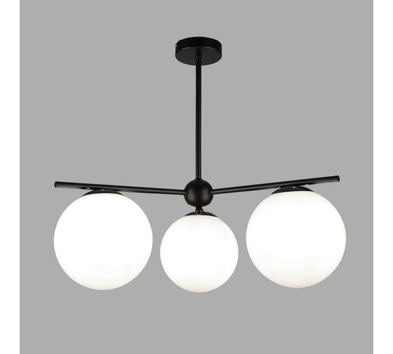 Изображение товара Потолочный светильник Eurosvet со стеклянными плафонами 60147/3 черный a063854