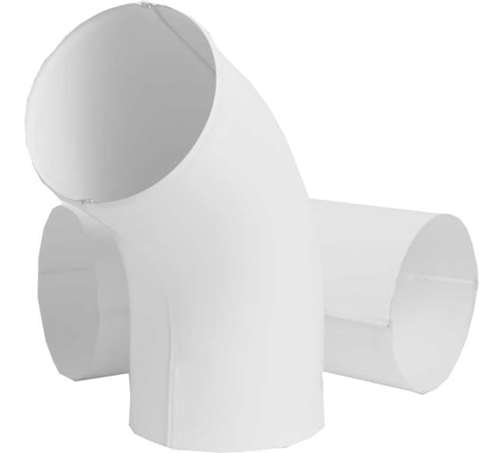 Изображение товара Колено трубы NIKA круглое, RAL 9003, белый В0000019249