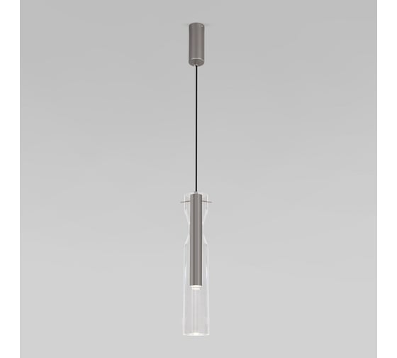 Изображение товара Подвесной светильник Eurosvet led со стеклянным плафоном 50253/1 led графит a063276