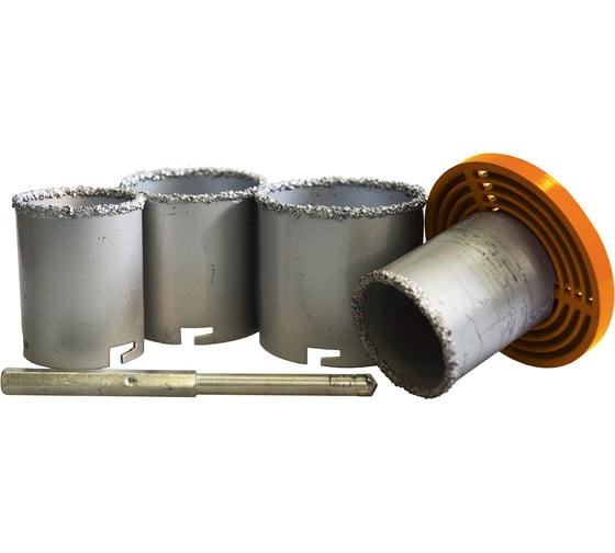 Изображение товара Набор коронок карбид-вольфрамовая крошка, 33-53-67-73 мм, H-55 мм Pobedit 3007103