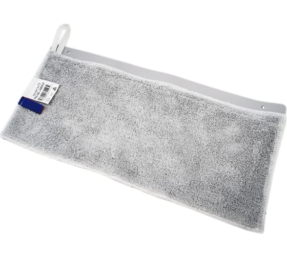 Изображение товара Моп-салфетка РОСМОП двухсторонний, микроволоконный, петельный, 40 см, для держателя Флекс, арт NMBG-40-FD 25606