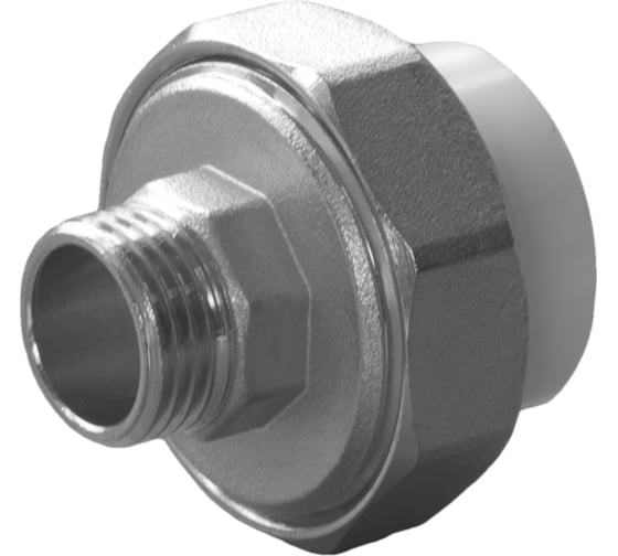 Изображение товара Разъемная муфта с наружной резьбой Политэк ПП 25х1/2 9800002512