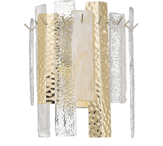 Изображение товара Настенный светильник (бра) ST luce золотистый/белый, золотистый e14 2x40w, SL1636.201.02