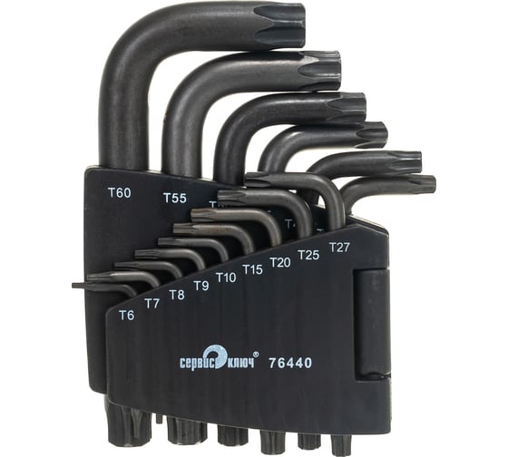 Изображение товара Набор Г-образных звездочек торкс 15 предметов СЕРВИС КЛЮЧ PROFFI 76440